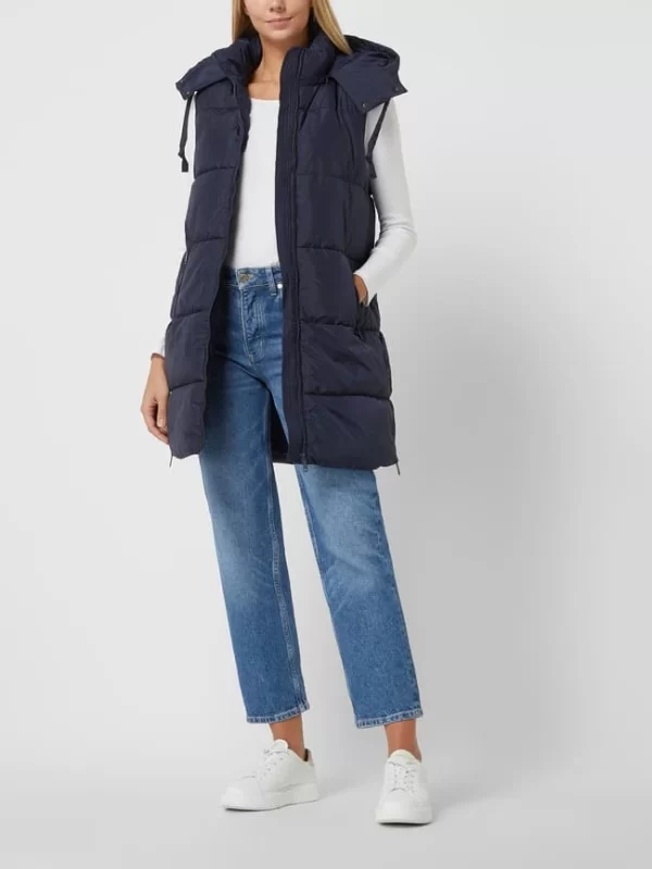 Tom Tailor Steppweste Mit Kapuze – Marineblau 1