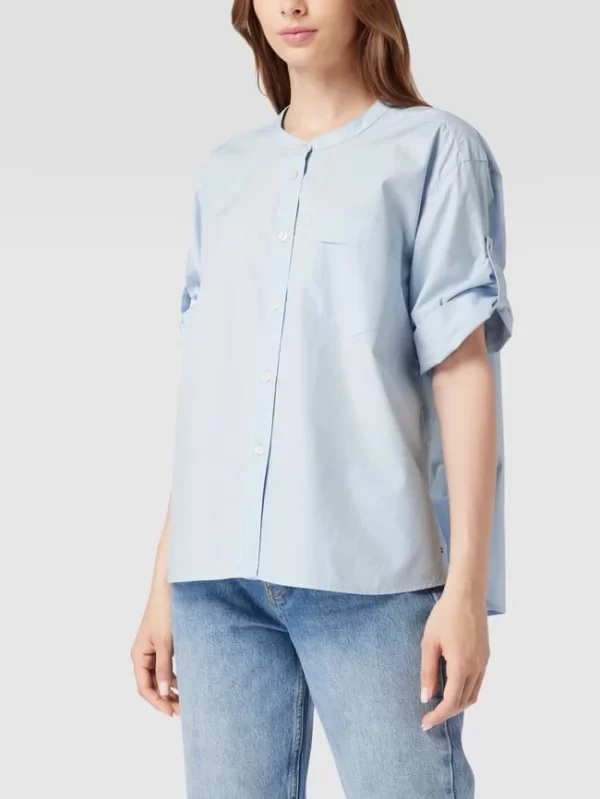 Tommy Hilfiger Bluse Mit Brusttasche – Hellblau 5