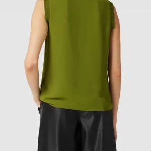 Jake*s Collection Blusentop Mit Schlüsselloch-Ausschnitt – Olivgrün 15