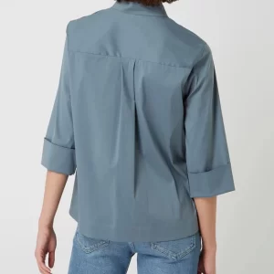 Windsor Bluse Mit 3/4-Arm – Ozean Blau 15