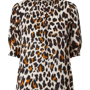 Tonno & Panna Blusenshirt Mit Leopardenmuster Modell ‘Tinka’ – Schwarz 9