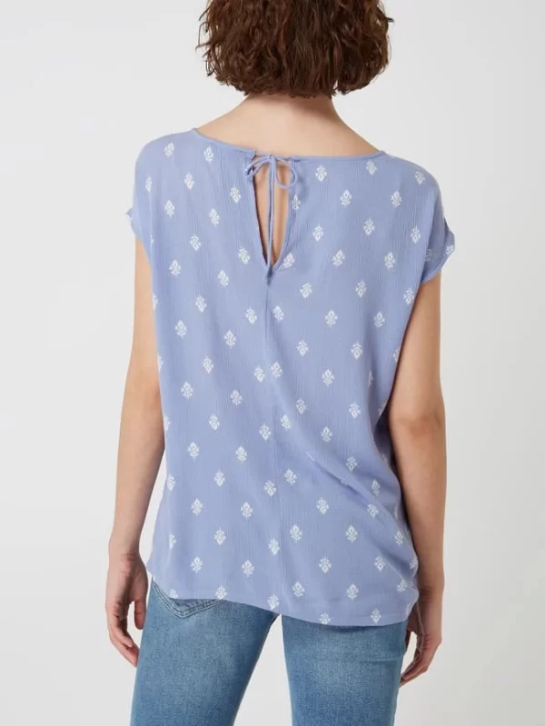 Soaked In Luxury Blusentop Aus Viskosekrepp Modell ‘Zaya’ – Rauchblau 6
