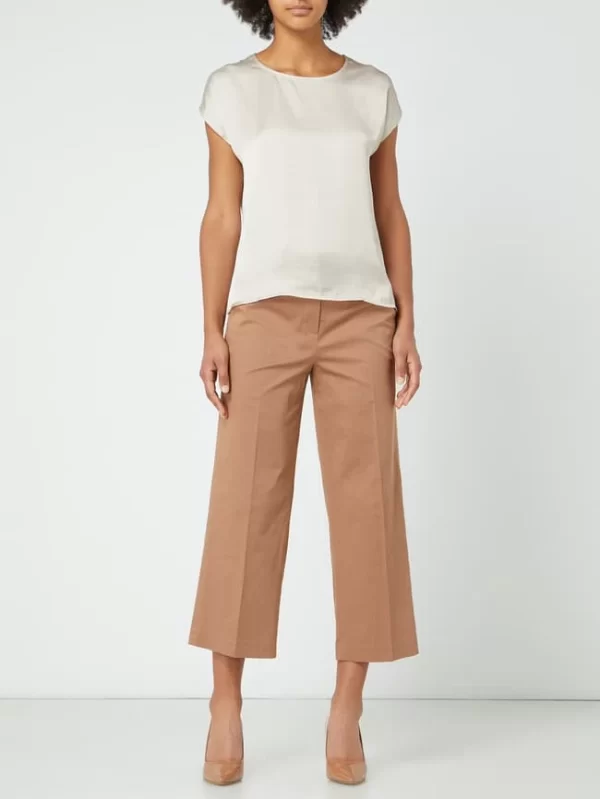 More & More Blusenshirt Mit Angeschnittenen Ärmeln – Sand 1
