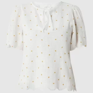Atelier Reve Blusenshirt Mit Herzchen-Prints – Offwhite 9