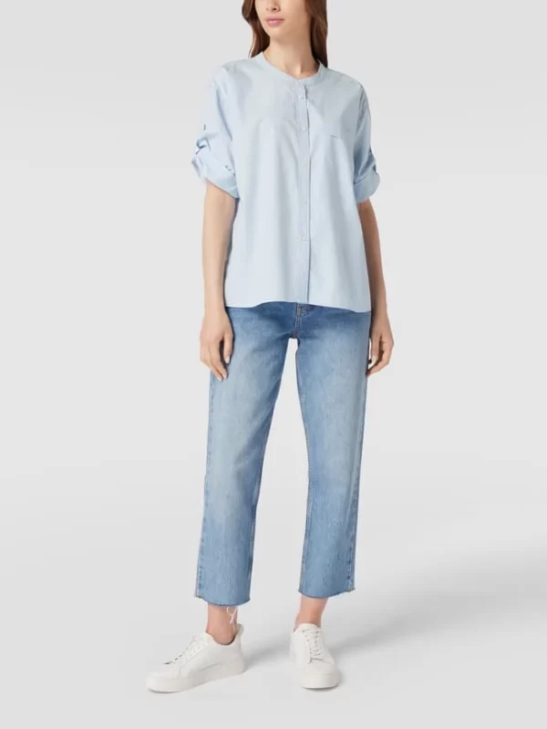 Tommy Hilfiger Bluse Mit Brusttasche – Hellblau 1