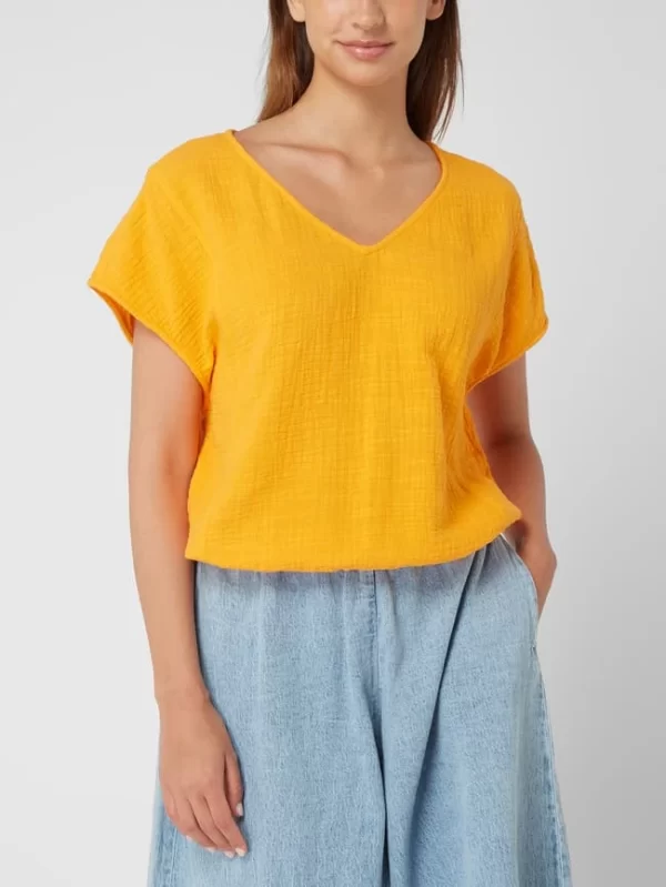 American Vintage Blusenshirt Aus Musselin Modell ‘Oyobay’ – Orange 5