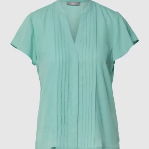 Jake*s Collection Blusenshirt Mit V-Ausschnitt – Hellgrün 9