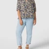 KAFFE Curve PLUS SIZE Bluse Mit Floralem Allover-Muster Modell ‘Betty’ – Royalblau 17