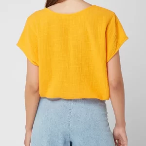 American Vintage Blusenshirt Aus Musselin Modell ‘Oyobay’ – Orange 15