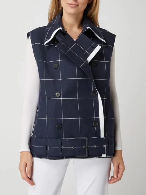 Phillip Lim Weste Mit Taillengürtel – Marineblau 5