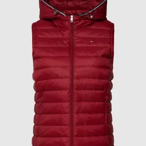 Tommy Hilfiger Daunenweste In Stepp-Optik Modell ‘ess’ – Bordeaux Rot 9