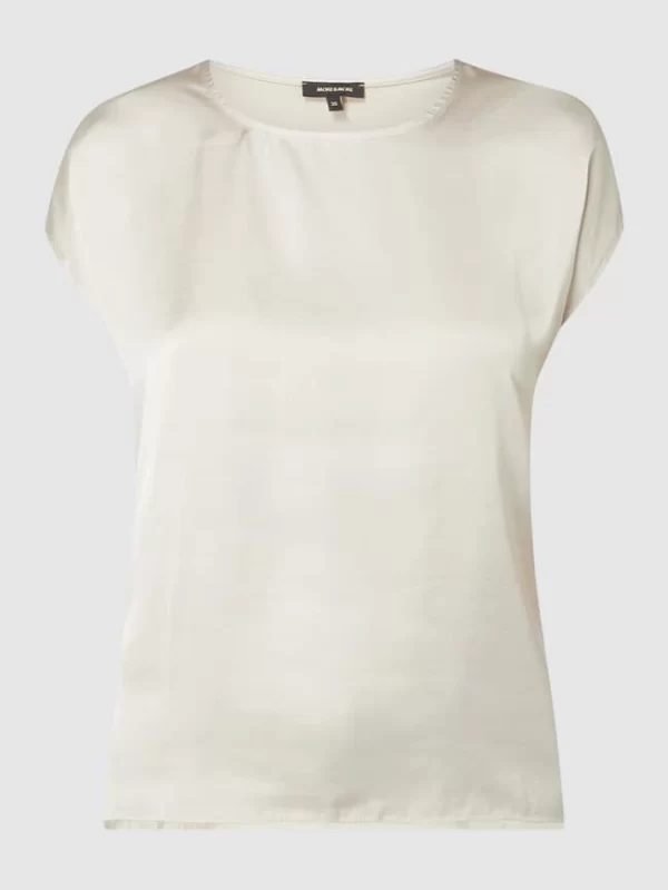 More & More Blusenshirt Mit Angeschnittenen Ärmeln – Sand 3