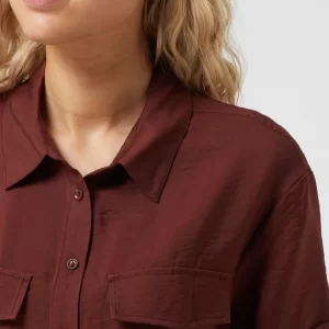 Another Label Bluse Aus Viskosemischung Modell ‘Laurel’ – Schokobraun 11