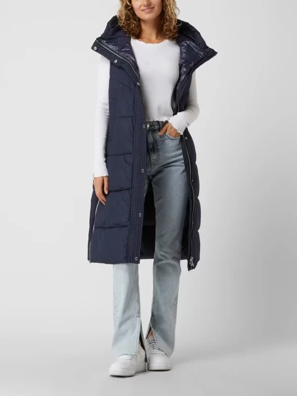 S.Oliver RED LABEL Steppweste Mit Kapuze – Marineblau 1