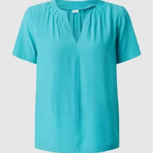 S.Oliver BLACK LABEL Blusenshirt Mit Biesen – Türkis 9