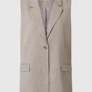 Modström Oversized Weste Mit Reverskragen Modell ‘Raphael’ – Sand Meliert 9