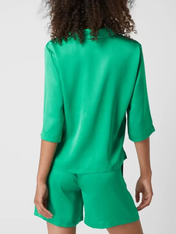 Moves Bluse Aus Satin Modell ‘Satinna’ – Grün 6