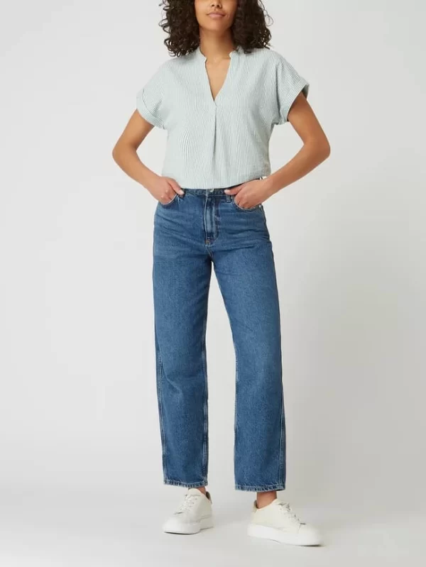 Montego Blusenshirt Aus Seersucker – Smaragdgrün 1