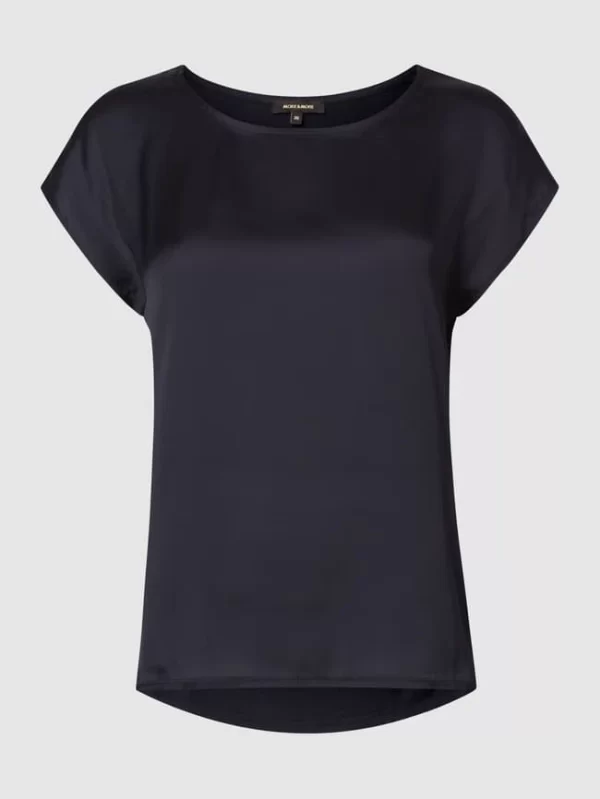 More & More Blusenshirt Mit Angeschnittenen Ärmeln – Marineblau 1