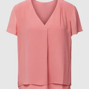 S.Oliver BLACK LABEL Blusenshirt Mit V-Ausschnitt – Lachs 9