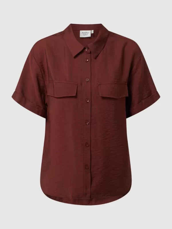 Another Label Bluse Aus Viskosemischung Modell ‘Laurel’ – Schokobraun 3