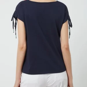 Montego Shirt Mit Floralen Stickereien – Dunkelblau 15