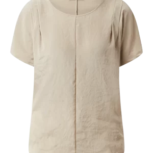 Luisa Cerano Blusenshirt Mit Kontrastvorderseite – Sand 9