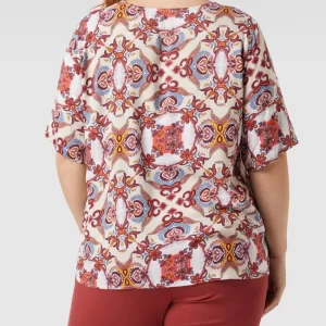ONLY CARMAKOMA PLUS SIZE Bluse Mit Grafischem Muster – Mittelbraun 15