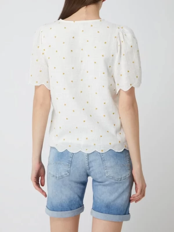 Atelier Reve Blusenshirt Mit Herzchen-Prints – Offwhite 6