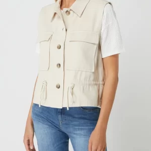 Opus Weste Aus Baumwolle Modell ‘Walin’ – Beige 13