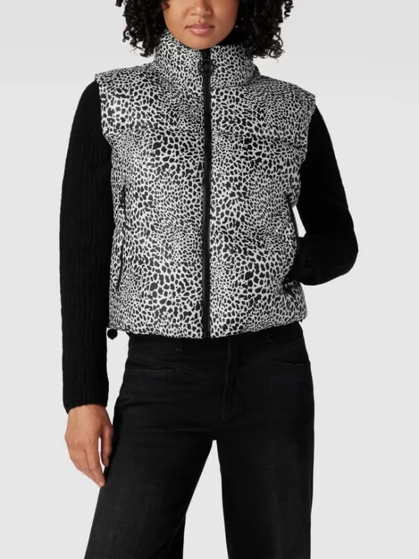 MICHAEL Michael Kors Daunenweste Mit Animal-Print Modell ‘MK Go Puffer Vest’ – Schwarz 5
