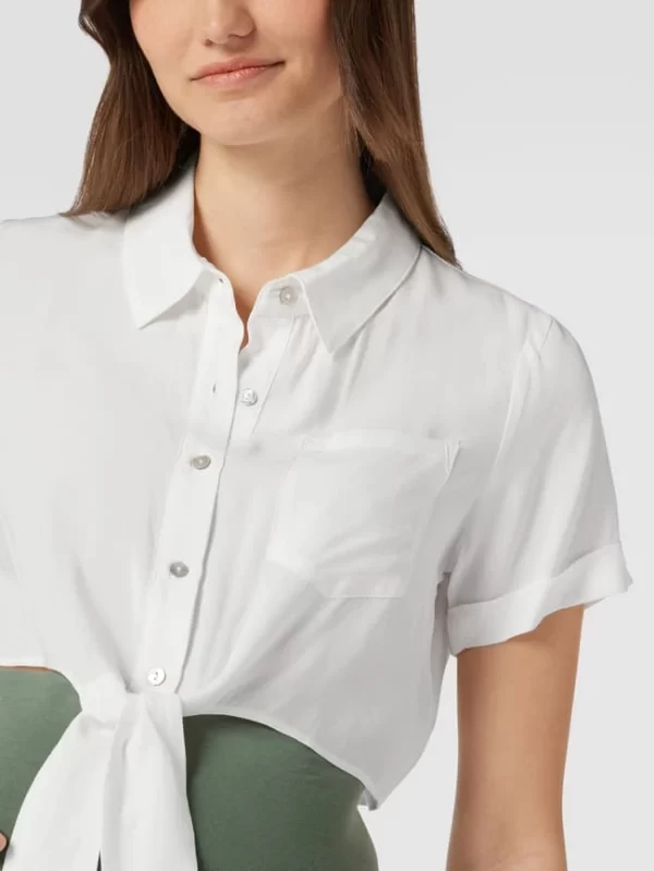 Mamalicious Umstands-Bluse Mit Brusttasche – Offwhite 4
