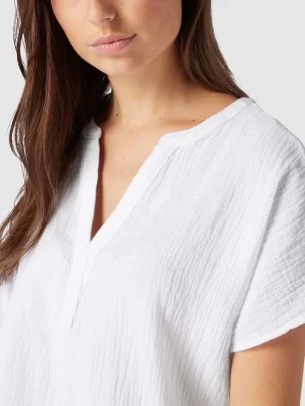 Christian Berg Woman Blusenshirt Mit V-Ausschnitt – Weiß 4