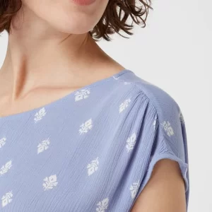 Soaked In Luxury Blusentop Aus Viskosekrepp Modell ‘Zaya’ – Rauchblau 11