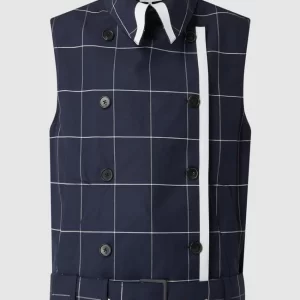 Phillip Lim Weste Mit Taillengürtel – Marineblau 9