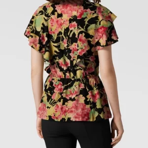 Lauren Ralph Lauren Wickelbluse Mit V-Ausschnitt Modell ‘HASHIN’ – Schwarz 15