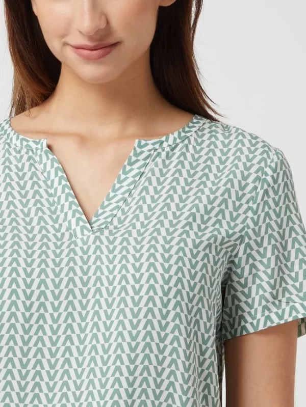 Montego Blusenshirt Aus Viskose – Dunkelgrün 4