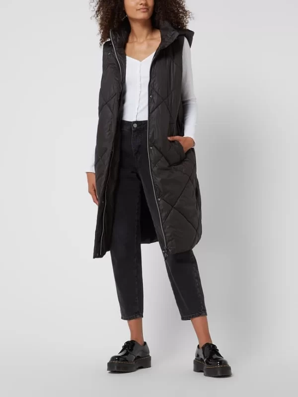 Esprit Collection Steppweste Mit Kapuze – Schwarz 1
