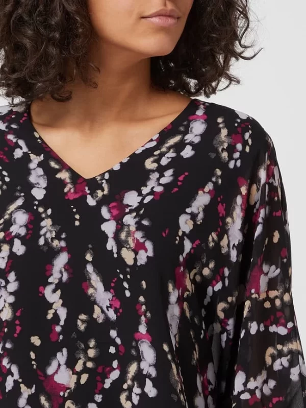 S.Oliver BLACK LABEL Blusenshirt Mit Allover-Muster – Schwarz 4