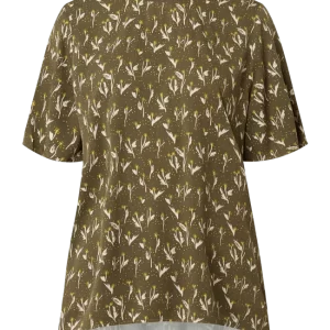 Saint Tropez Blusenshirt Mit Glockenärmeln Modell ‘Ivy’ – Dunkelgrün 9