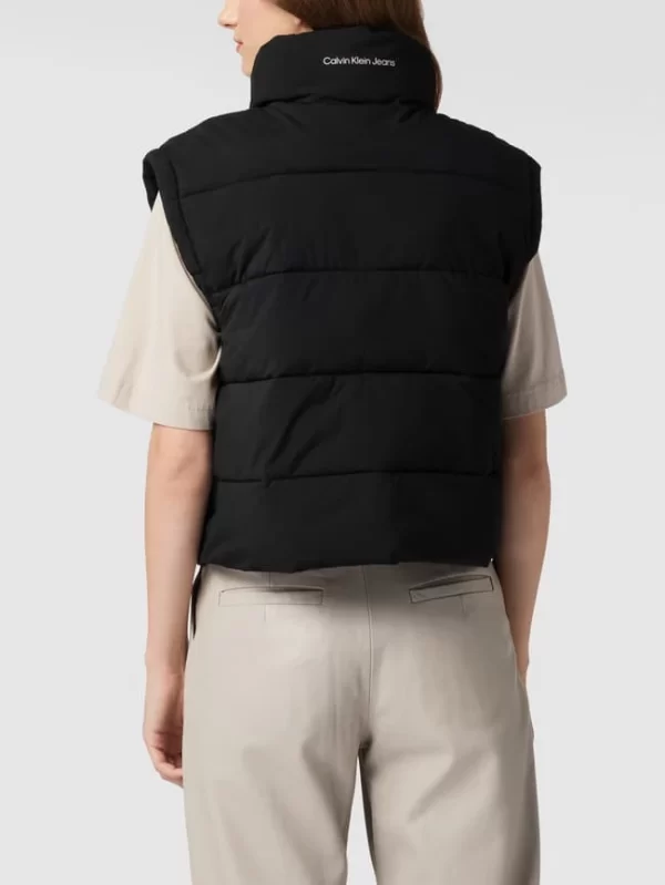 Calvin Klein Jeans Steppweste Mit Stehkragen – Schwarz 6
