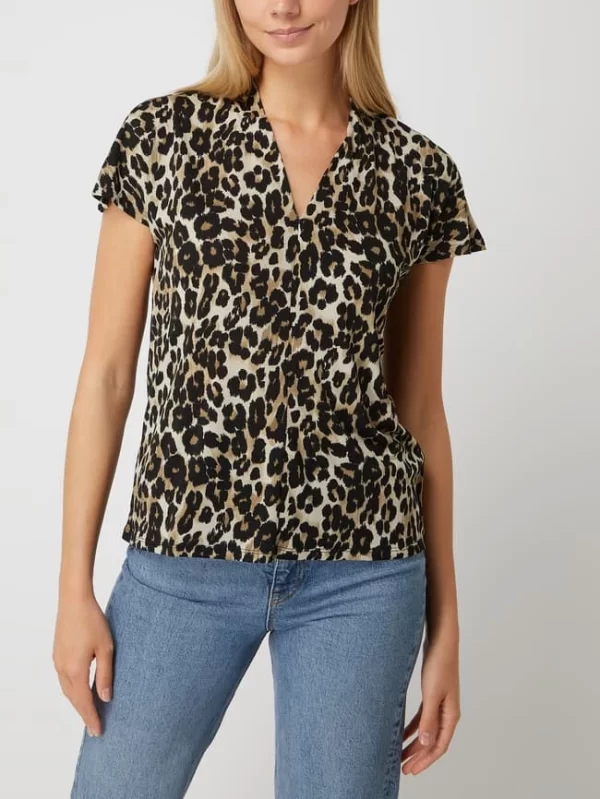 FREE/QUENT Blusenshirt Mit Leopardenmuster Modell ‘Yrsa’ – Schwarz 5