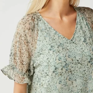 Fransa Blusenshirt Aus Chiffon – Lindgrün 11