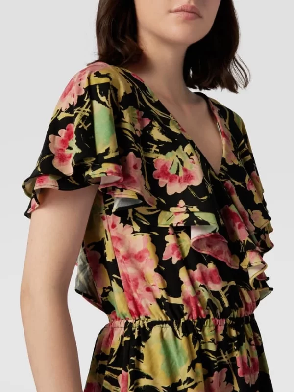 Lauren Ralph Lauren Wickelbluse Mit V-Ausschnitt Modell ‘HASHIN’ – Schwarz 4
