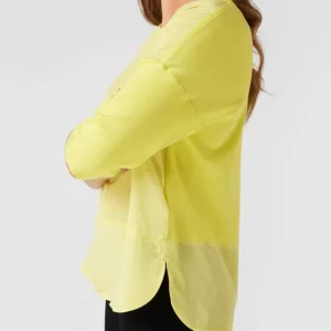 Marc Cain Blusenshirt Mit Ziernähten – Hellgelb 11