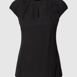 Comma Blusenshirt Mit Strukturmuster – Schwarz 9
