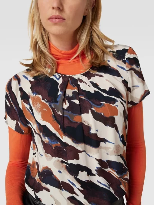 S.Oliver BLACK LABEL Blusenshirt Mit Allover-Muster – Offwhite 4