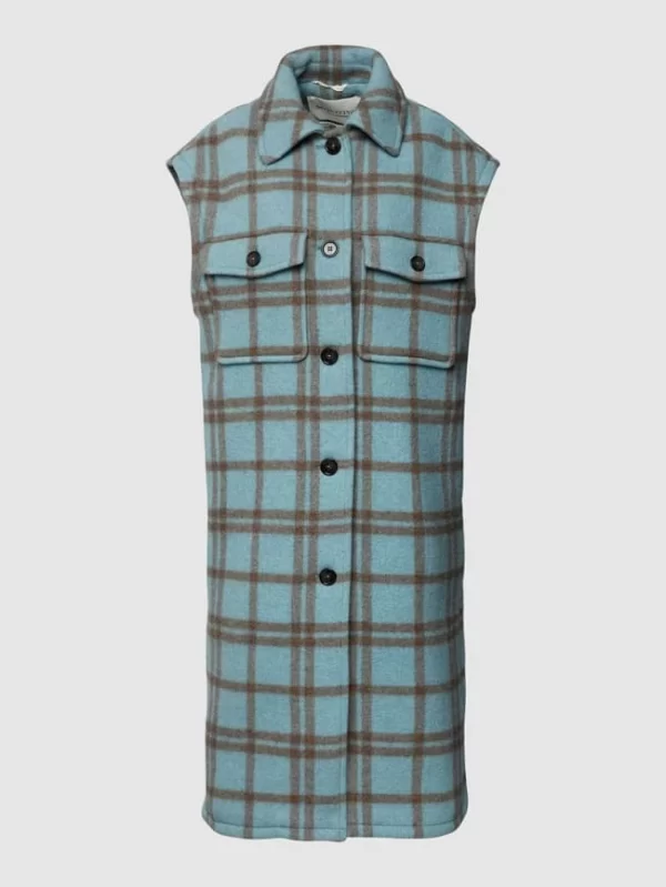 Marc O’Polo Weste Mit Karomuster – Bleu 3