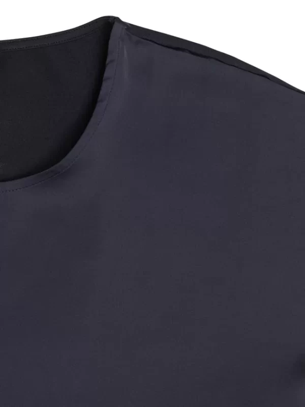 More & More Blusenshirt Mit Angeschnittenen Ärmeln – Marineblau 3