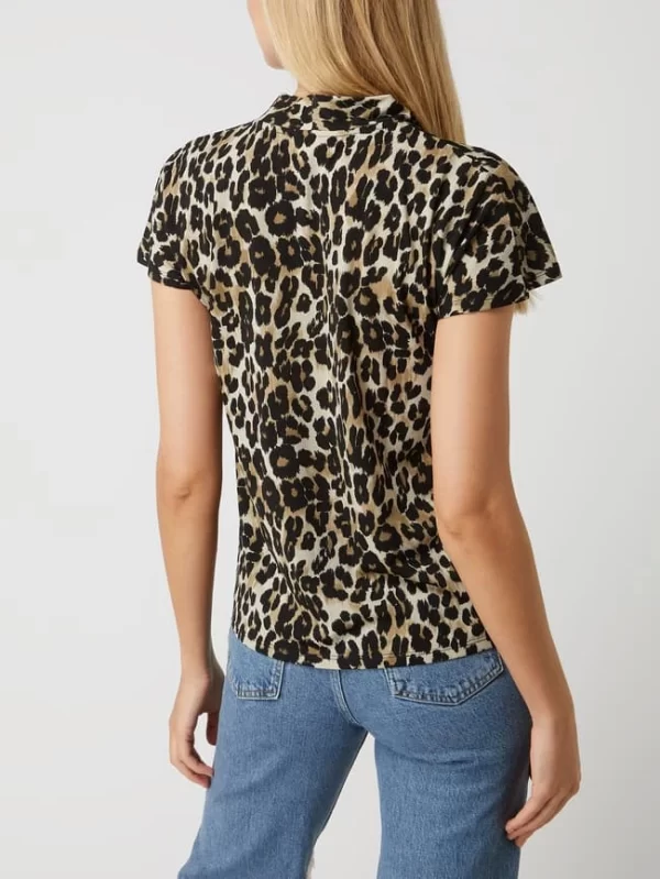 FREE/QUENT Blusenshirt Mit Leopardenmuster Modell ‘Yrsa’ – Schwarz 6